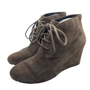 🏷️ Women’s Suede Wedge Ankle Boots